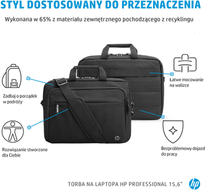 Borë HP Professional për laptop 15.6", e zezë