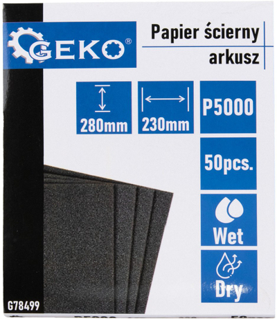 Letër gërryese P5000, 230x280mm, set 50 copë, ngjyrë kanavacë