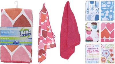 Set lecka pastrimi Ultra Clean, 2 copë, 40x48cm, rozë