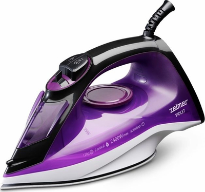 Hekur me avull Zelmer ZIR1515, 2400W, pllakë qeramike, blu