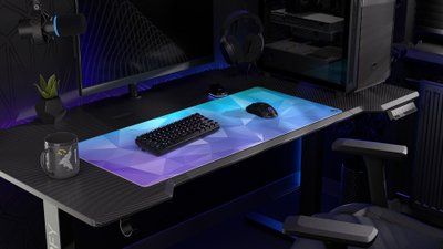 Mousepad gaming Endorfy Crystal Blue XL, madhësi XL, i zi me blu