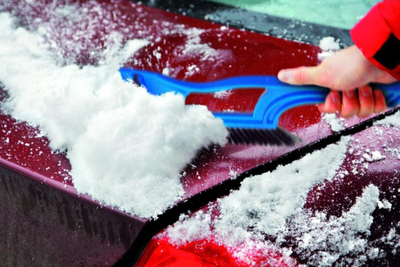 Fshirëse akulli për makinë Prosperplast ICE CAR 1, furçë bore, plastike, blu