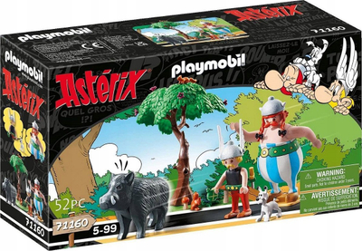 Lodër set Playmobil Asterix 71160, Wild Boar Hunting, 52 pjesë, për fëmijë 5+
