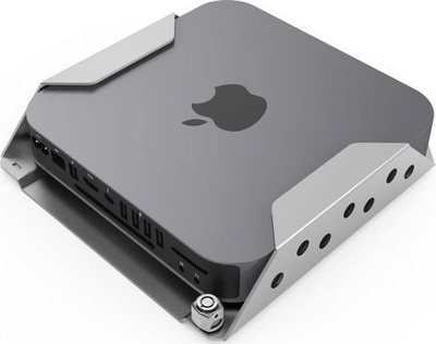 Montim sigurie për Mac mini Compulocks, me bravë kablloje me çelës, VESA, argjendtë