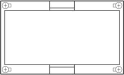 Kuti montuese Hager Univers N UD11F1, 150 x 250 x 125mm, kapak i plotë, e bardhë