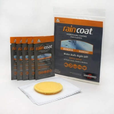 Хидрофобен спреј Motosolutions Raincoat Pro, за пластични леќи, за очила за велосипед и мотоцикл