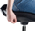 Stol zyre DELTACO Office Perch, i rregullueshëm, mban deri 110 kg, i zi