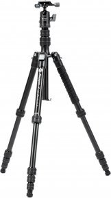 Tripod për kamerë Fotopro 58, alumin, kokë sferike, 8 kg, i zi