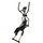 Trenier eliptik magnetik EB FIT E-NW1000, volant 12 kg, deri 130 kg, i zi