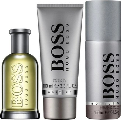 Set dhurate Hugo Boss Bottled No.6, ujë tualeti 100ml, xhel dushi 100ml, deodorant spray 150ml