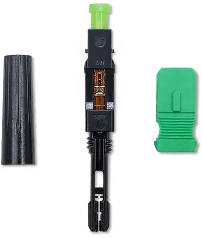 Konektor fibër optike Qoltec SC APC, singlemode, 0.9 mm, set 10 copë