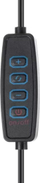 Llambë tavoline Izoxis 23503 2 në 1, LED, USB, e zezë