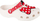 Sandale për kalamoj Crocs Minnie Mouse Classic Clog, për goca, të bardha me të kuqe