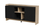 Kredencë Cama PORTO 2D, 150x38x77 cm, PUSH TO OPEN, lis i zi