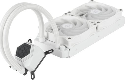 Ftohës uji CPU SilverStone SST-PF240W-ARGB-V2, radiator 240mm, ARGB, i bardhë
