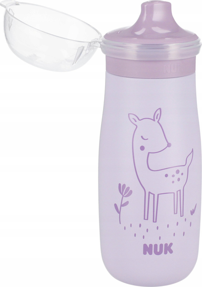 Gotë për fëmijë NUK Mini Me, 300ml, çelik, vjollcë