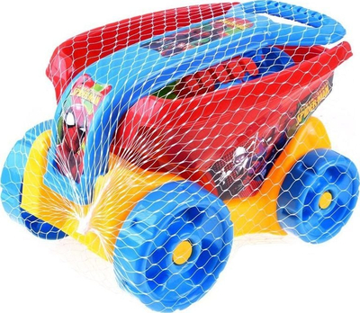 Set lodrash rëre Spiderman ZA3117, karrocë plastike, lopatë dhe grep, shumëngjyrësh