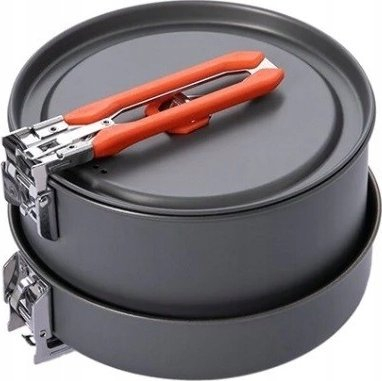 Set enësh kampingu Fire-Maple Feast 2, alumini i anodizum, për 2-3 veta, i zi