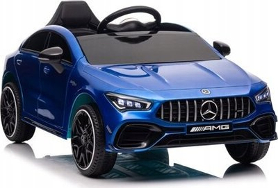 Makina elektrike për fëmijë Mercedes CLA 45s AMG, 4x4, e kaltër metalike