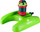 Sprinkler sektorial Verto 6 funksione, me drive, jeshil