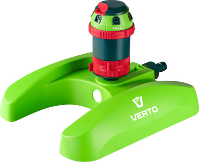 Sprinkler sektorial Verto 6 funksione, me drive, jeshil