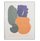 Pikturë murale Gift Decor Colorful Cactus, 40 x 70 cm, kornizë e bardhë