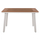 Tavolinë alumini me polywood 120×80×72 cm (HM5562.01), bardhë