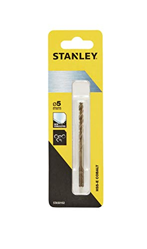 Spiralë shpimi STANLEY STA50102-QZ, HSS-E kobalt, 5mm, për metal