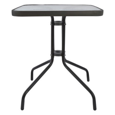 Tavolinë kopshti Figo HM5035.01, metalike, 60x60x72 cm, gri e errët