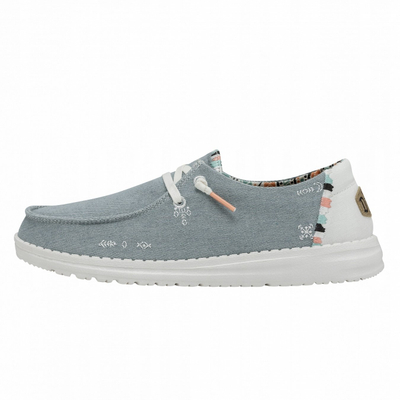 Këpucë grash Hey Dude Wendy Boho W 40054 4MH, tekstil, taban gome, blu navy
