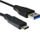 Kabllo C-Tech, 3.0, USB C - USB A, e zezë
