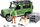 Set lodrash Bruder 02587 Land Rover Defender, makinë terreni me roje pylli dhe qen, jeshile