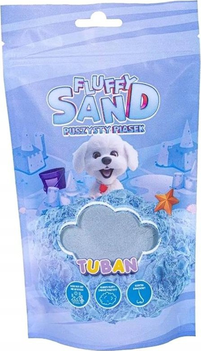Rërë kinetike Tuban Fluffy Sand, 90 g, e butë, blu