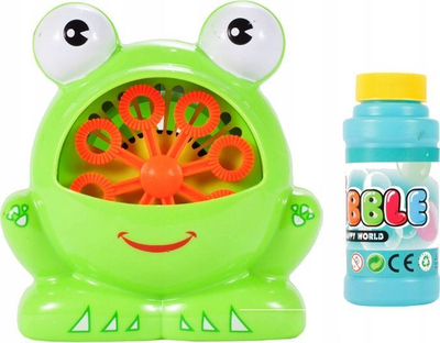 Lodër me flluska sapuni Icom Frog, me bateri, si bretkosë, jeshile