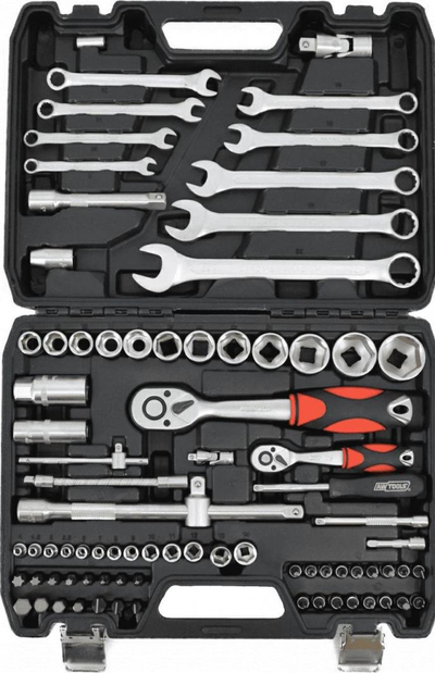 Set çelësash AWTools 1/2 ", 1/4" (AW39082), 82 copë