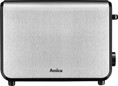 Toaster Amica TM3030, 950W, 2 feta, inox argjendtë e zi