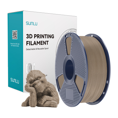 Filament 3D SUNLU PLA Wood, 1.75mm, efekt druri, dru i çelët