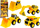 Set lodrash ndërtimi Construction Vehicle Set, 4 makina, mekanizëm fërkimi, të verdha