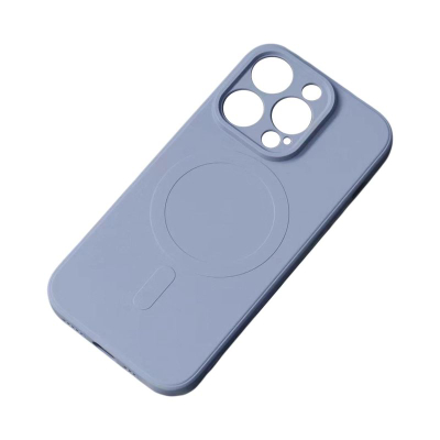 Mbrojtëse telefoni Hurtel për iPhone 16e, silikoni, MagSafe, gri
