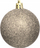 Toptha për zbukurim peme Krishtlindjesh DECORATIVE PLASTIC SAFE BAUBLE, set me 6 copë, 80mm, ngjyrë shampanjë