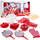Set lodrash kuzhine Large Kitchen Set, përparëse dhe dorezë furre, aksesorë gatimi, shumëngjyrëshe
