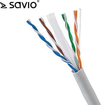Kabllo rrjeti SAVIO CLA-09, UTP Cat.6, 50m, e bardhë