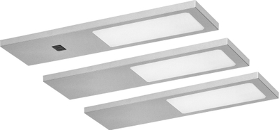 Set llambash LED për nën dollap, 3 copë, me sensor lëvizje, dritë e bardhë