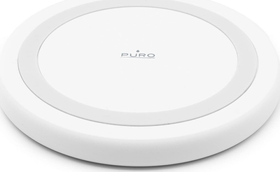 Karikues wireless Puro Wireless Charging Station, Qi, 10W, i bardhë