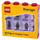 Kuti koleksionuese LEGO për 8 minifigura, e kuqe / transparente 