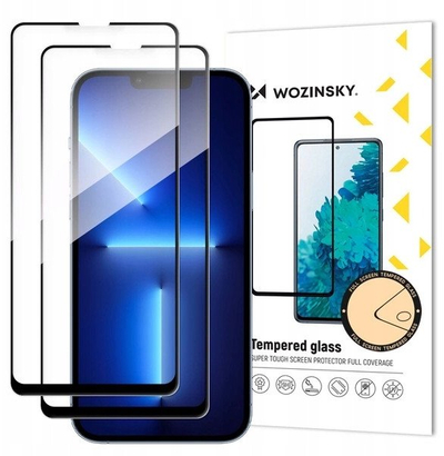 Xham mbrojtës Wozinsky Full Glue për Xiaomi Redmi 14C 5G Redmi Note 14 5G, 9H, set 2 copë, i zi