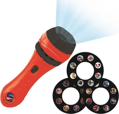 Lodër projektor me tregime Lexibook Miraculous, 24 figura, me dritë LED, portokalli