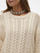 Pulovër për femra Vero Moda Cable Knit, bezhë