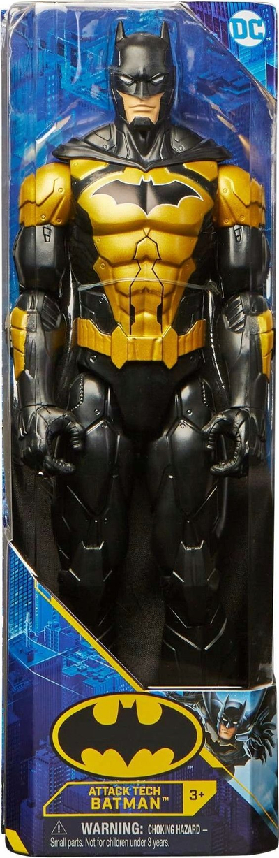 Figurinë aksion Batman Attack Tech, 30 cm, DC, e zezë me të artë