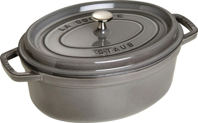 Tenxhere STAUB Cocotte ovale, 4.2L, gize, grafit